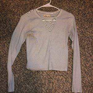 Hollister Striped crop top